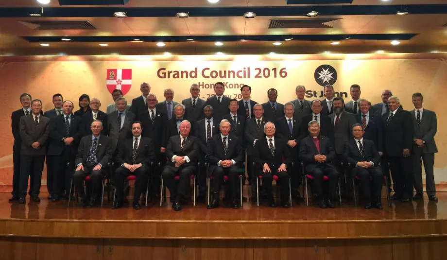 Attendees of the Grand Council meeting