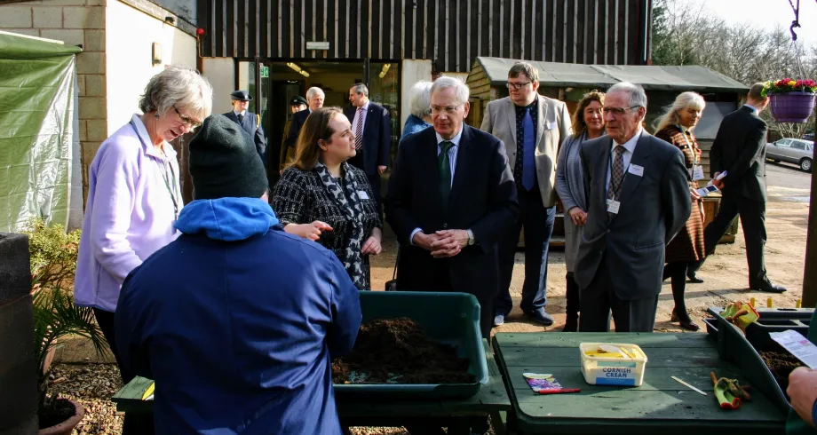 The Duke in the outdoor area