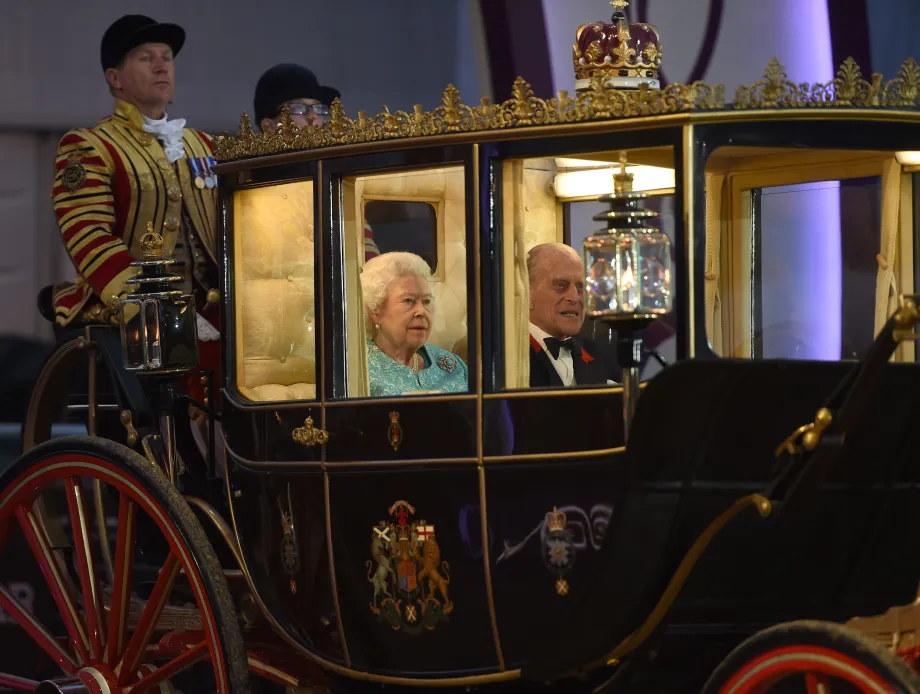 The Queen in the Scottish State Coach