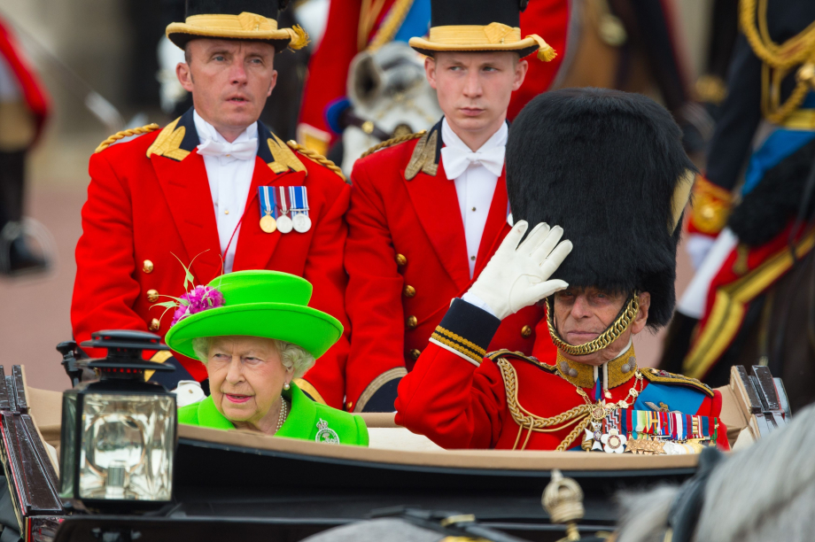 The Duke of Edinburgh in the uniform of the Grenadier Guards