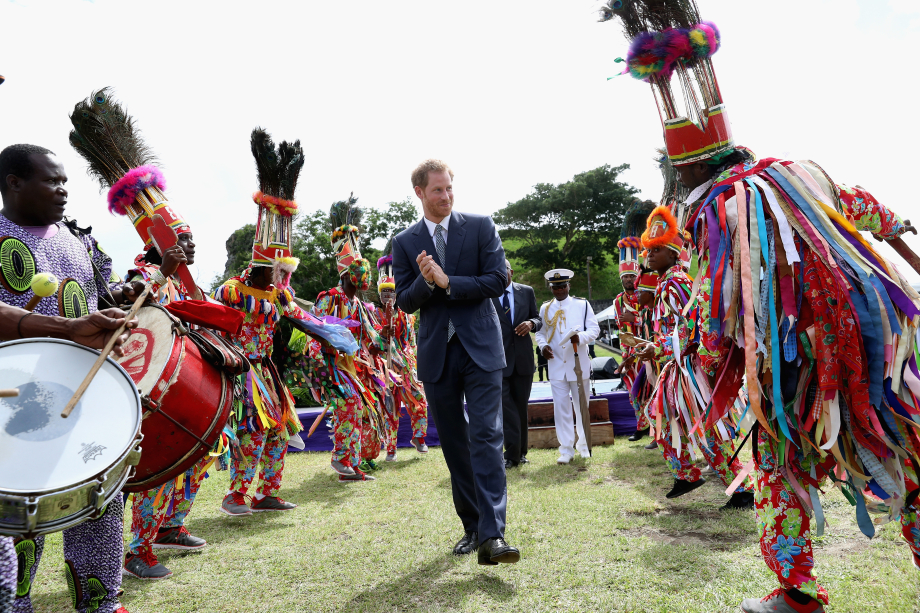 Prince Harry in St Kitts and Nevis