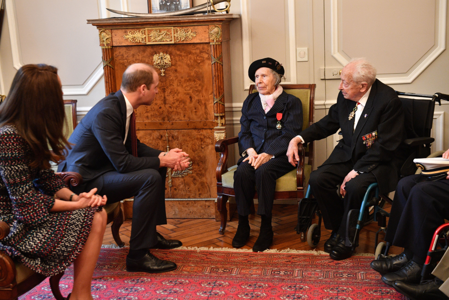 Duke and Duchess of Cambridge visit "Les Invalides" – a hospital and hospice for badly injured and disabled war veterans