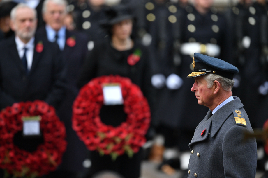 The Prince of Wales at the Cenotaph