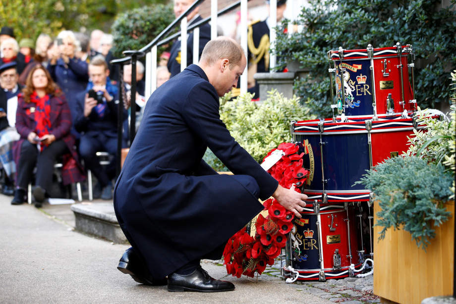 The Duke of Cambridge at the Submariners' Service