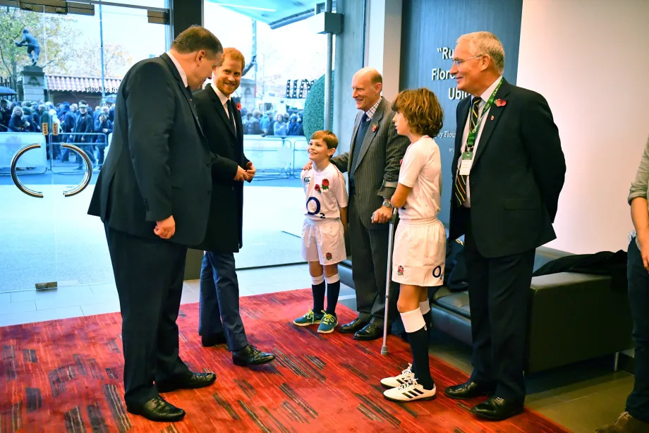 The Duke of Sussex at Twickenham Stadium