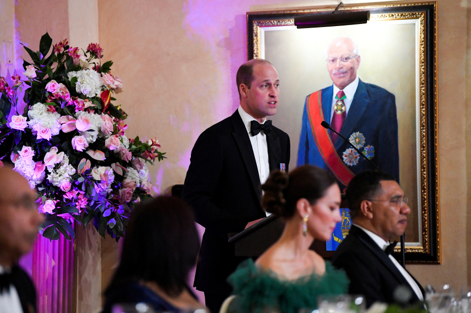The Duke of Cambridge gives a speech 