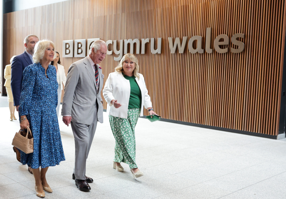 The Prince of Wales and The Duchess of Cornwall at BBC Wales