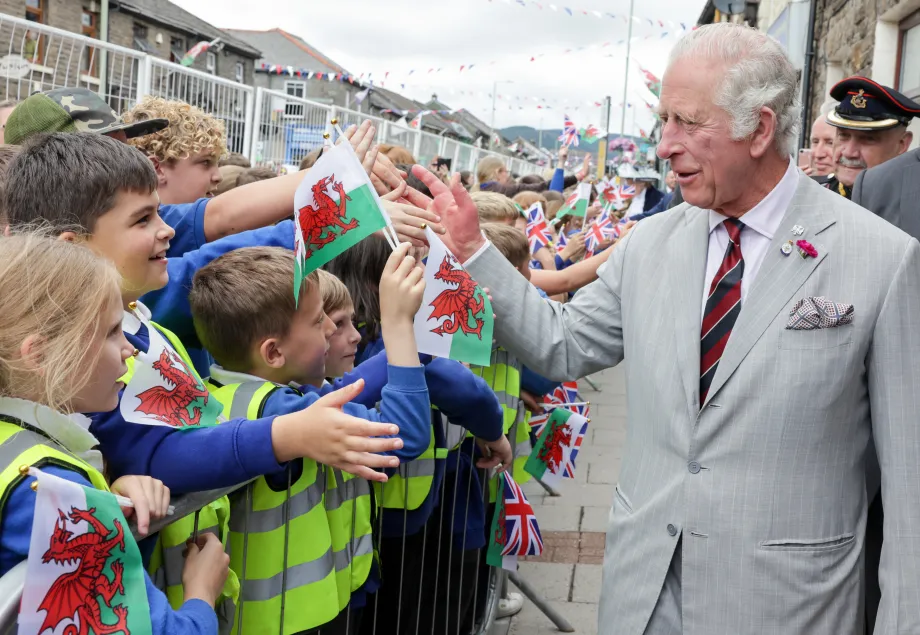 The Prince of Wales in Treorchy