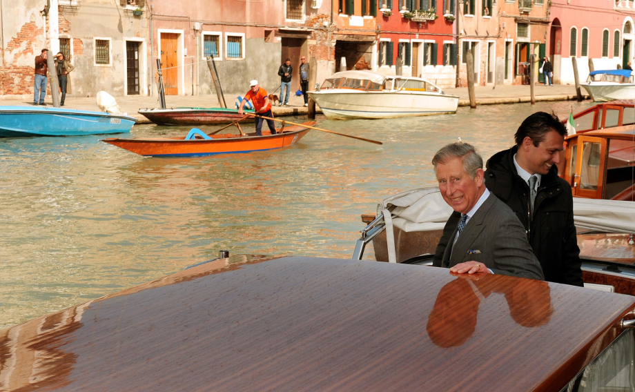 The Prince of Wales visits Venice in 2009