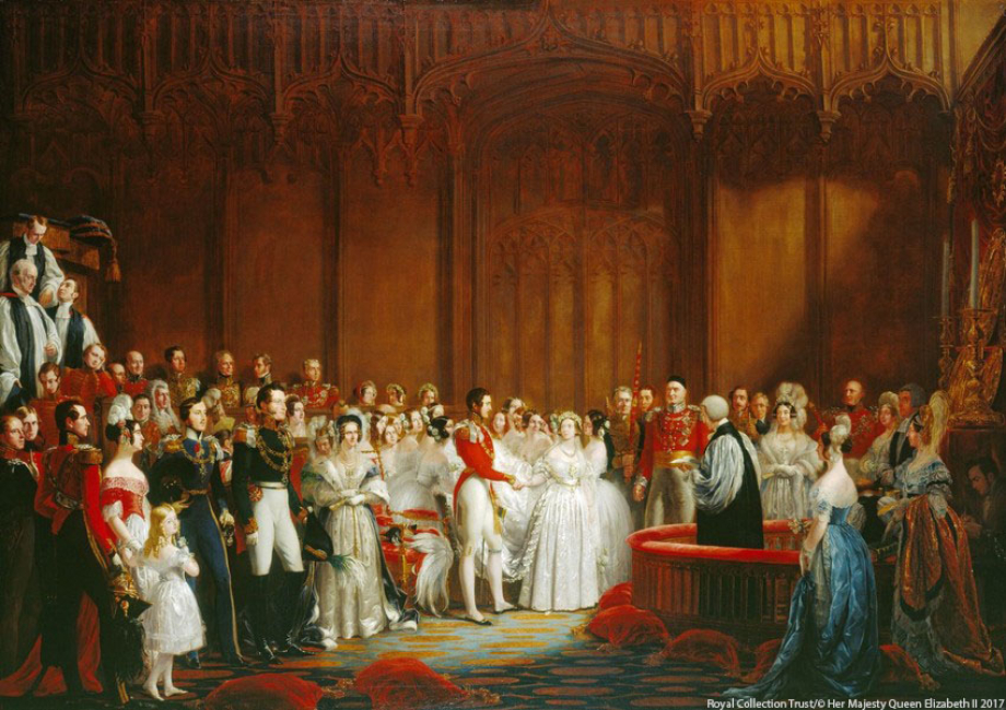 The wedding of Queen Victoria and Prince Albert