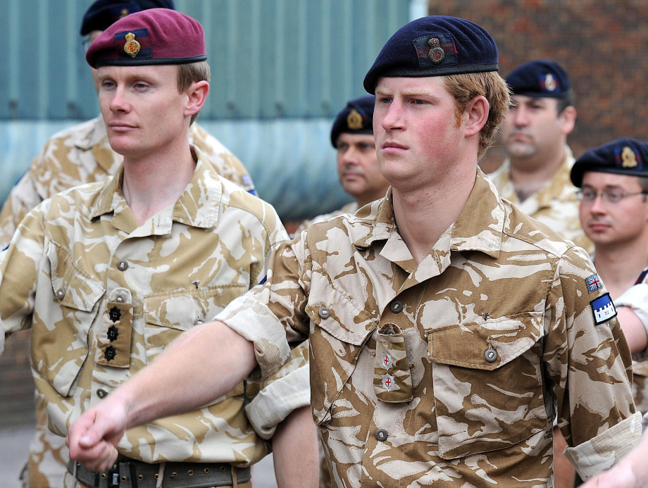 Prince Harry when serving with the Household Cavalry