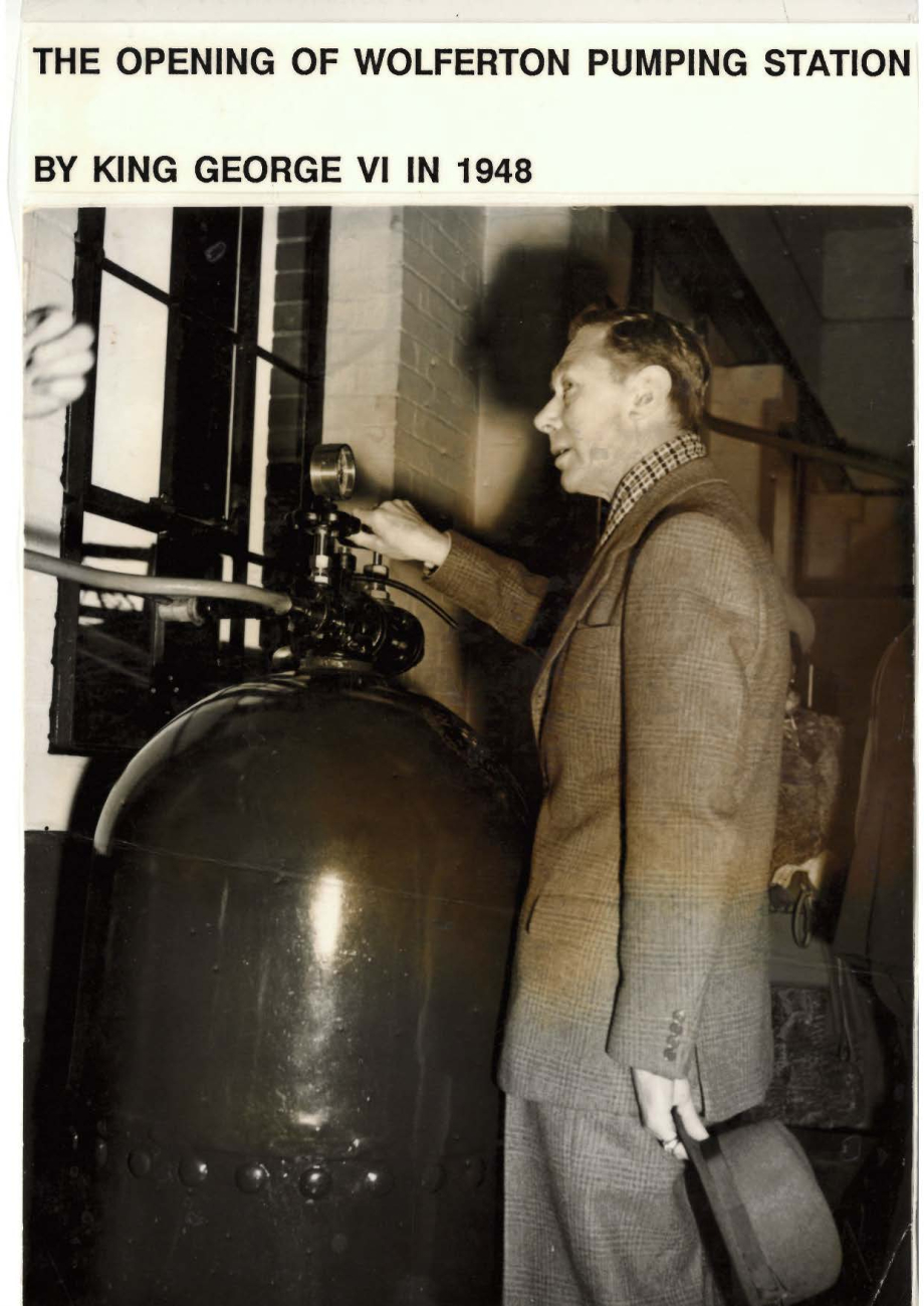 King George VI opens Wolferton Pumping Station