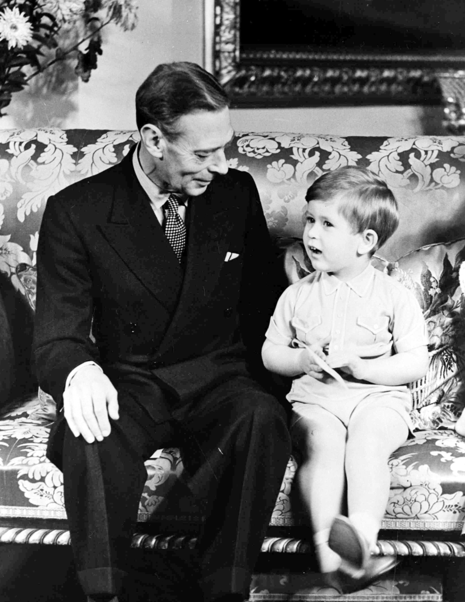 King George VI and his grandson, The Prince of Wales