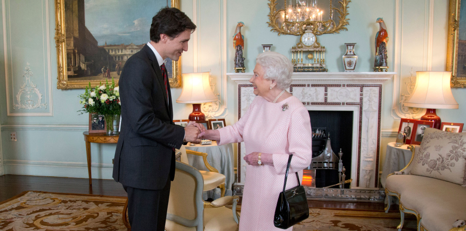 The Queen meets Justin Trudeau at Buckingham Palace