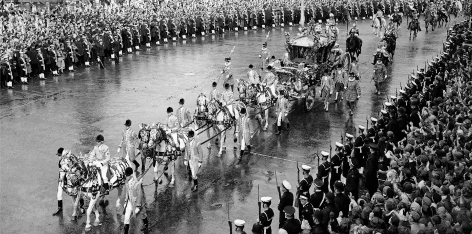 The coronation of Queen Elizabeth II
