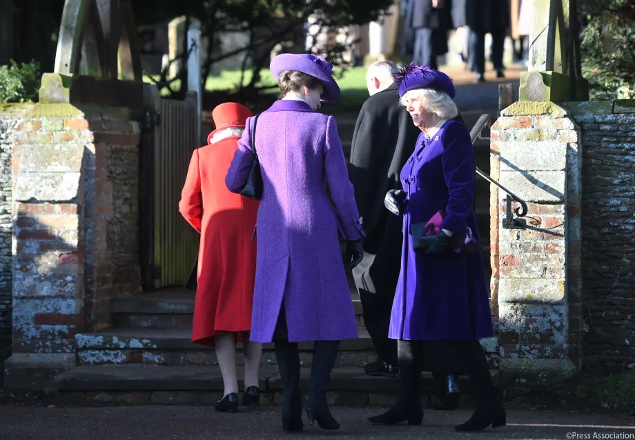 The Queen and The Royal Family on Christmas Day 2019