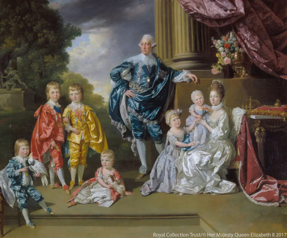 Queen Charlotte with her family