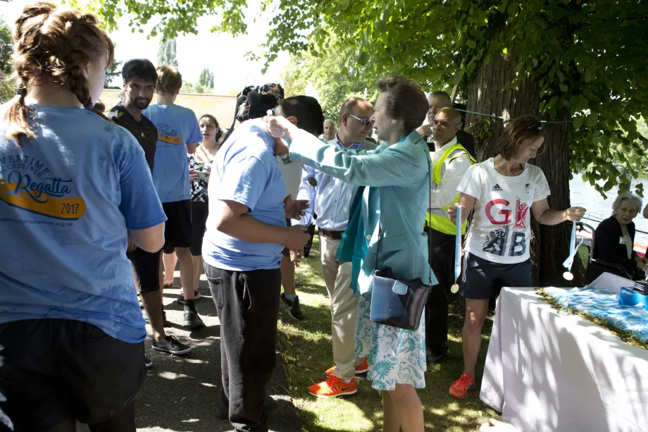The Princess Royal awards medals to Accessible Regatta participants