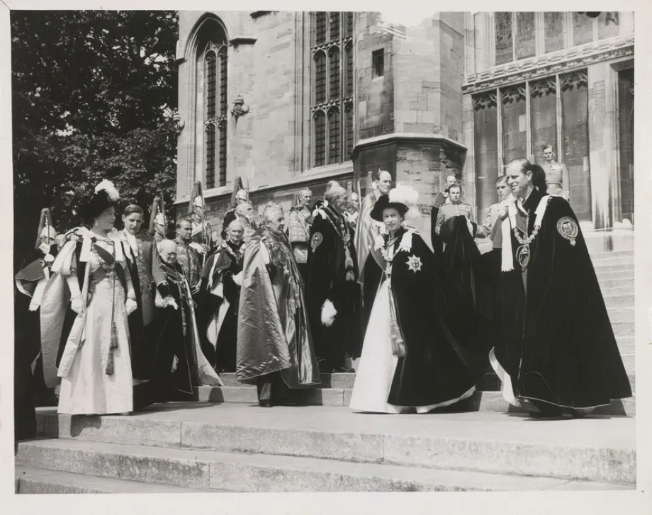 Each year, The Queen and other members of the Royal Family attend a service for the Order of the Garter at St George's Chapel