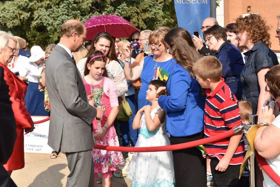 Their Royal Highnesses at Government House in Regina.