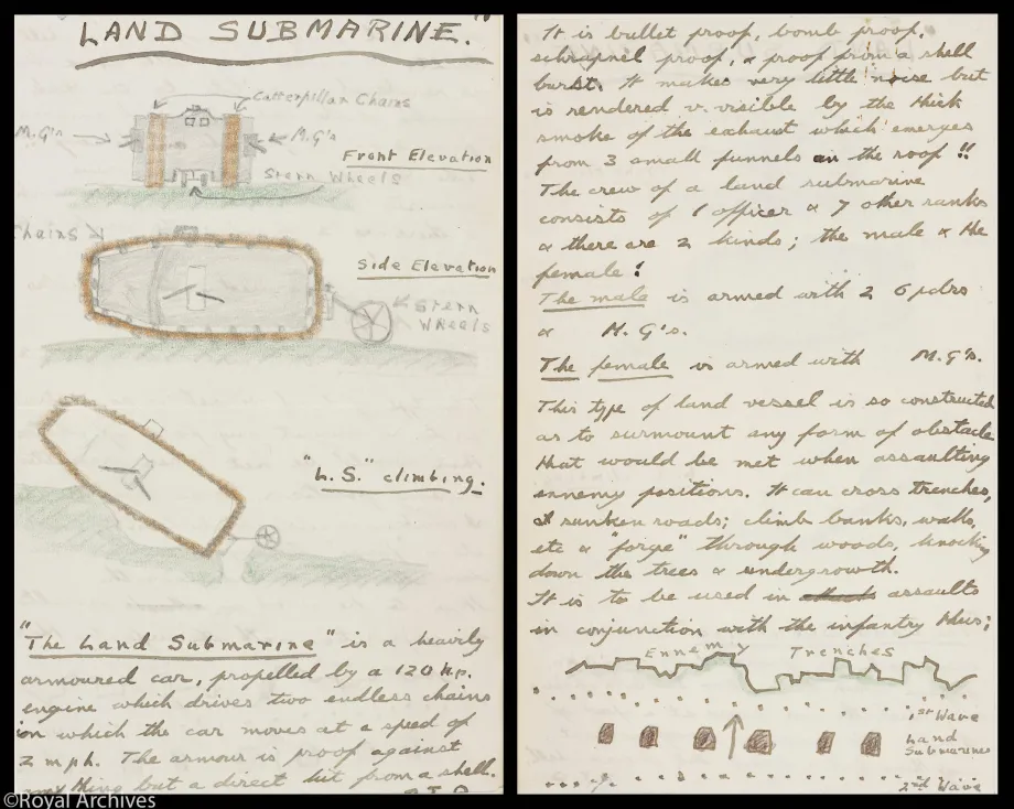 Description of Tanks by Edward Prince of Wales
