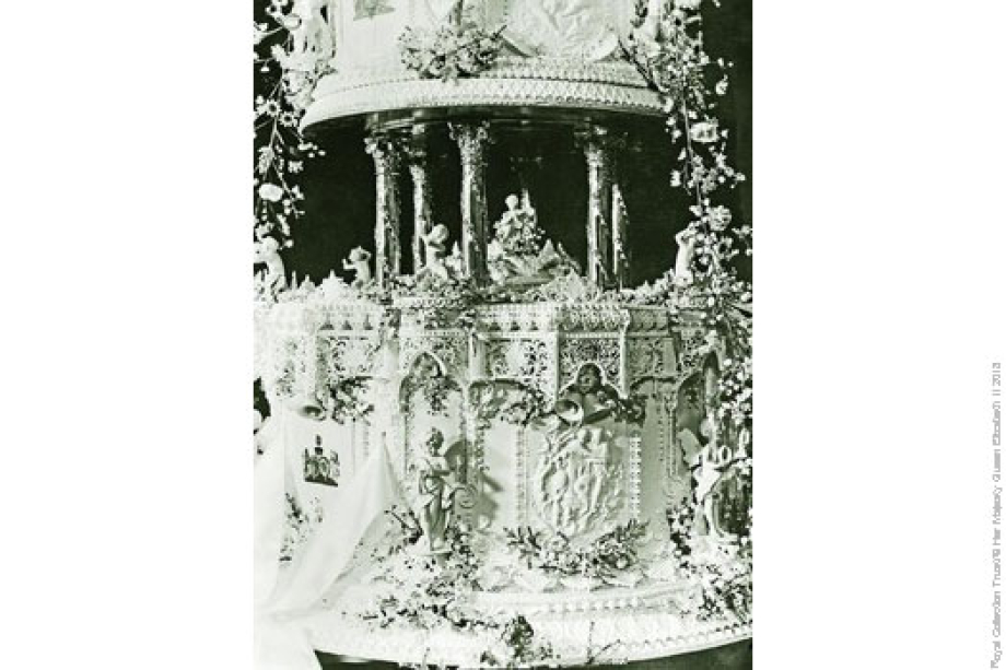 The Duke and Duchess of York's wedding cake in 1923