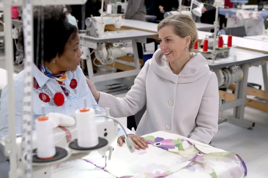 The Countess of Wessex visits HMP Downview Prison and Young Offenders Institution in 2014  