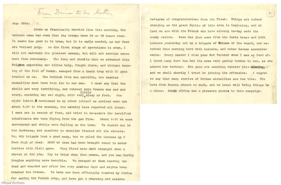 Prince Alexander writes to Princess Beatrice