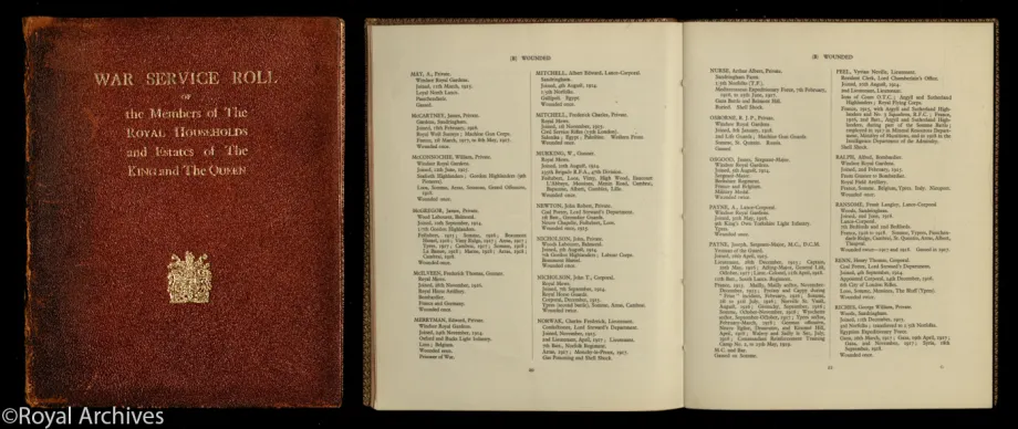 Royal Household Service Roll