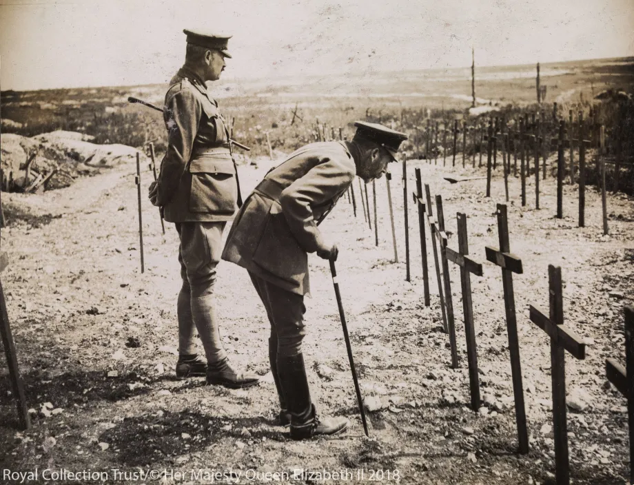 George V visiting the Western Front