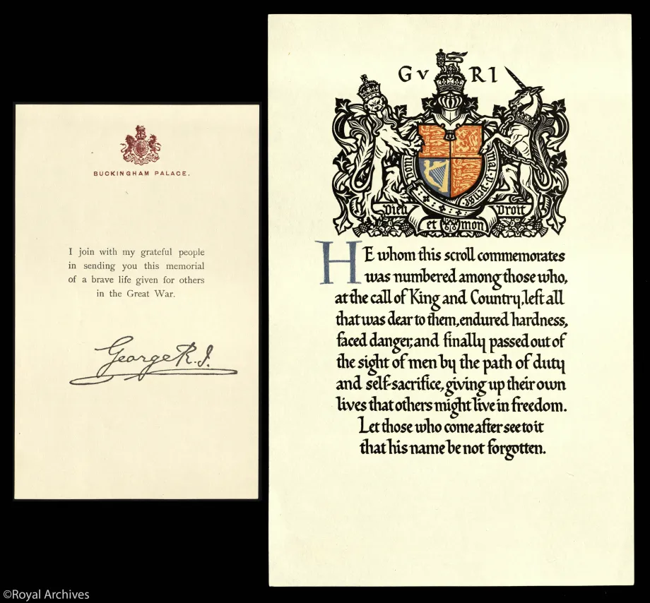 Scroll from The King