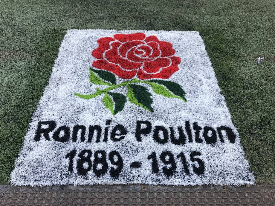 Memorial to Ronnie Poulton