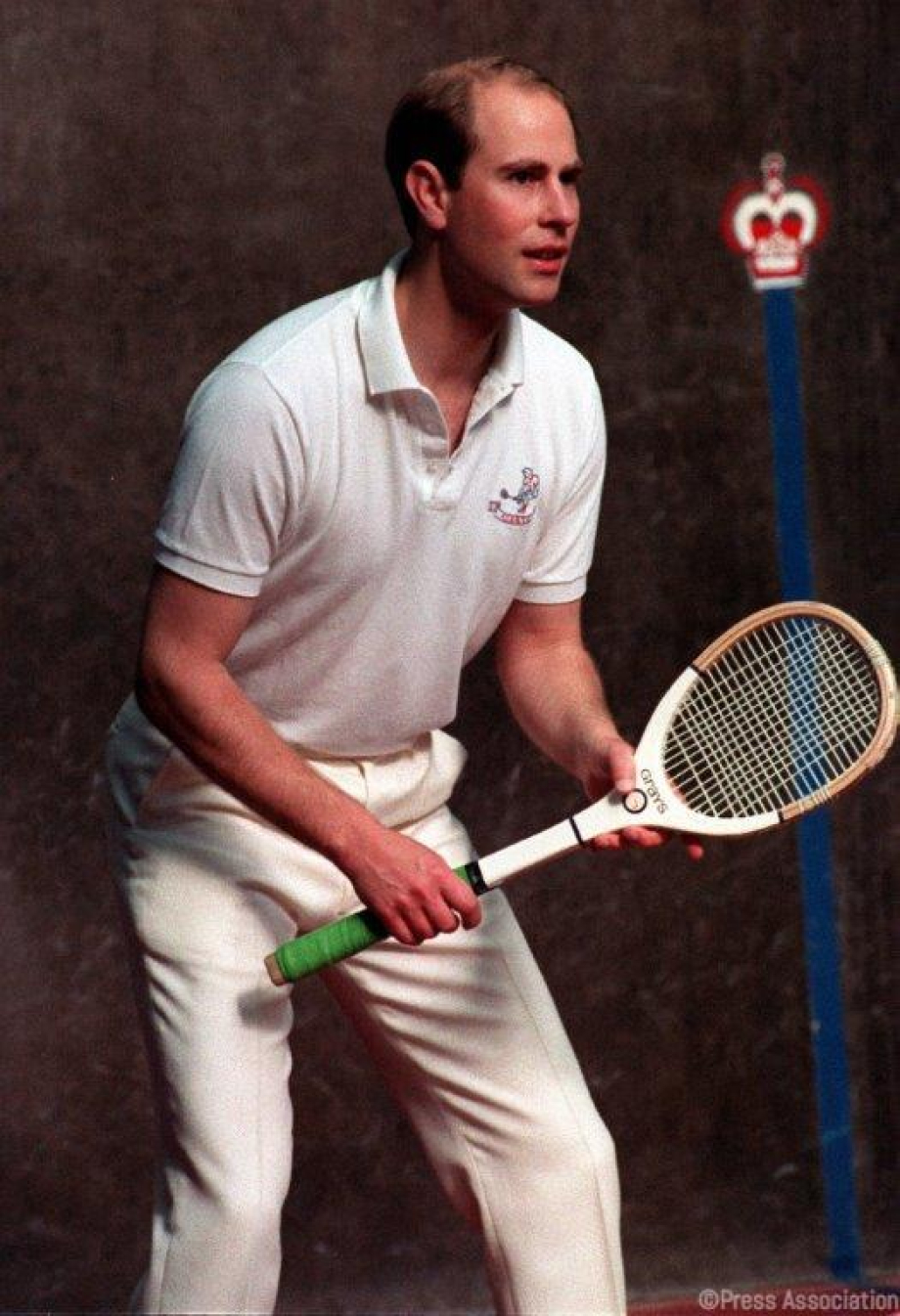 The Earl of Wessex playing Tennis in 1993