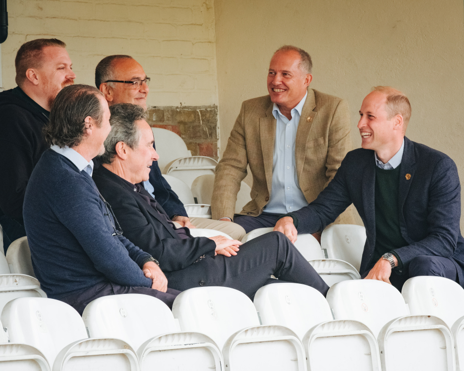 The Duke of Cambridge, President of the FA, visited Hendon FC as part of the Heads Up campaign.