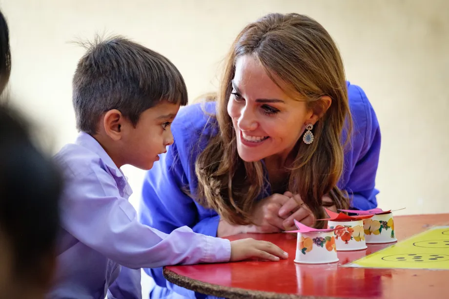 The Duke and Duchess of Cambridge visit a school in Pakistan 