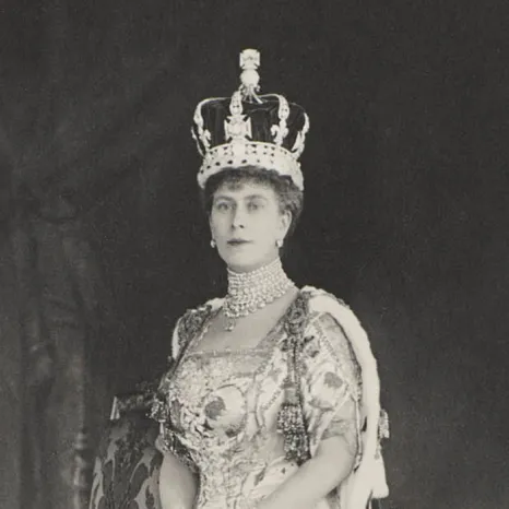 Queen Mary on he Coronation day