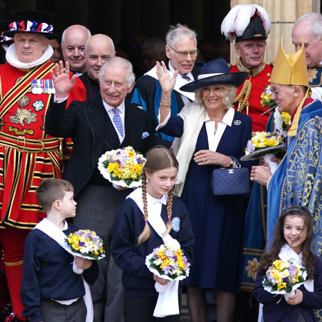 The King and Queen attend the Maundy Service