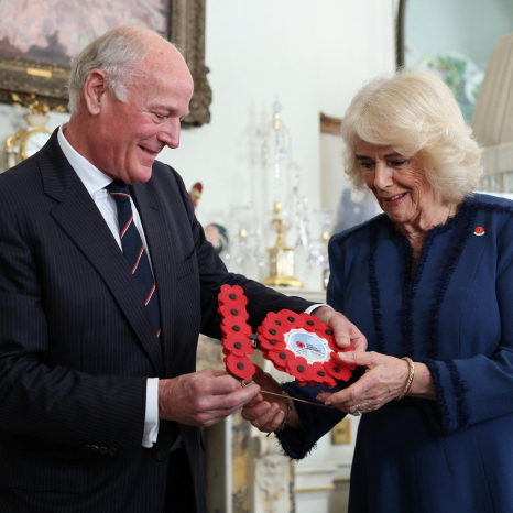 The Queen hosts a reception for the Poppy Factory
