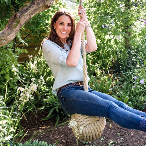 The Duchess of Cambridge in the RHS Back to Nature Garden