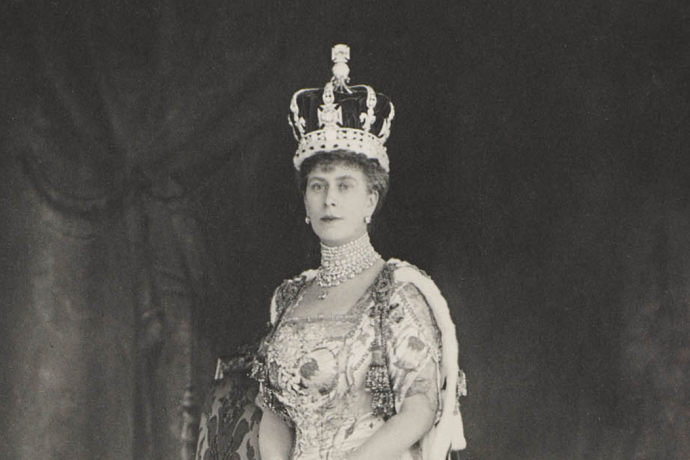 Queen Mary on he Coronation day
