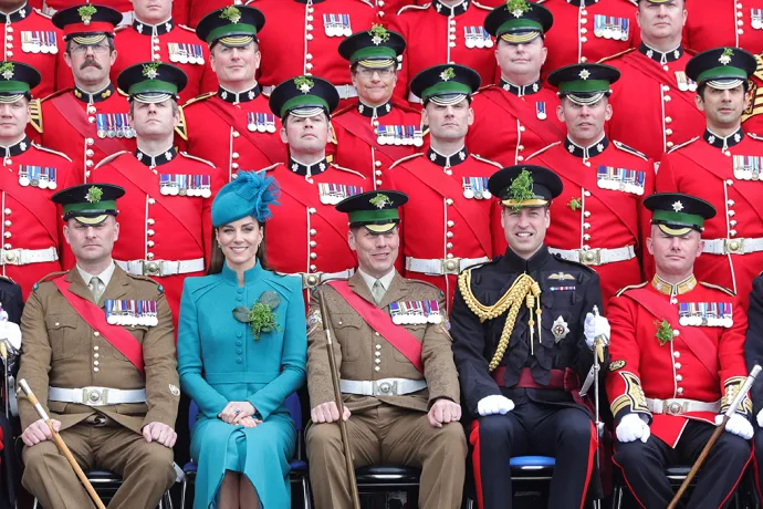 The Prince and Princess of Wales attend the Irish Guards’ St Patrick’s Day Parade