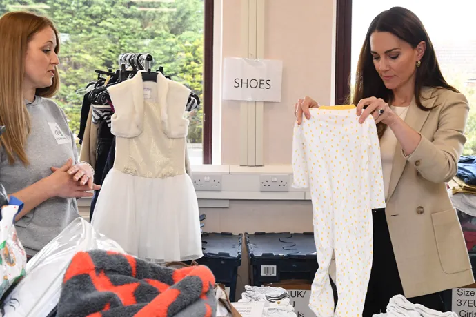 The Princess of Wales visit the Baby Bank in Windsor