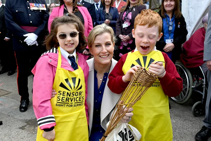 The Duchess of Edinburgh visits Sensory Services by Sight for Surrey