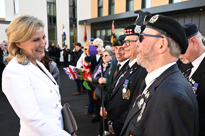 The Duchess of Edinburgh meets veterans