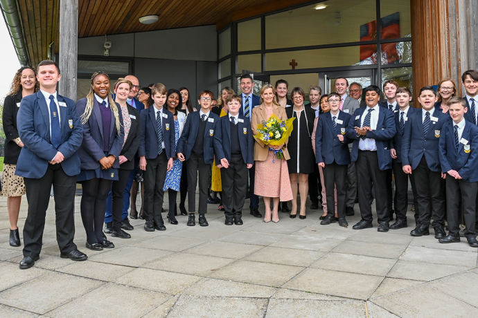The Duchess of Edinburgh visits the Surrey Cullum Centre for autistic students
