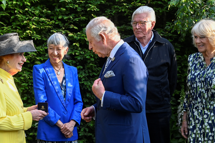 The King and Queen visit Chelsea Flower Show