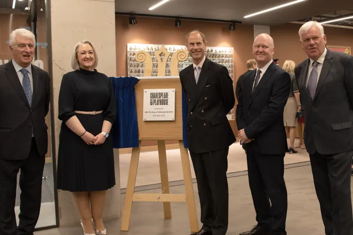 The Duke of Edinburgh visits Shakespeare North Playhouse