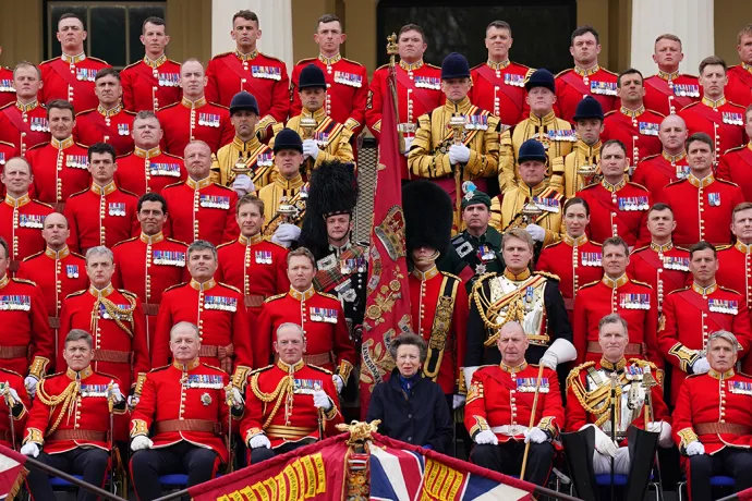 The Princess Royal visits the Household Division at Wellington Barracks
