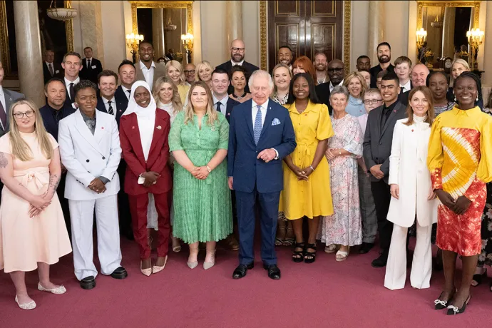 The King hosts a reception for the winners of the 2023 Prince's Trust Awards
