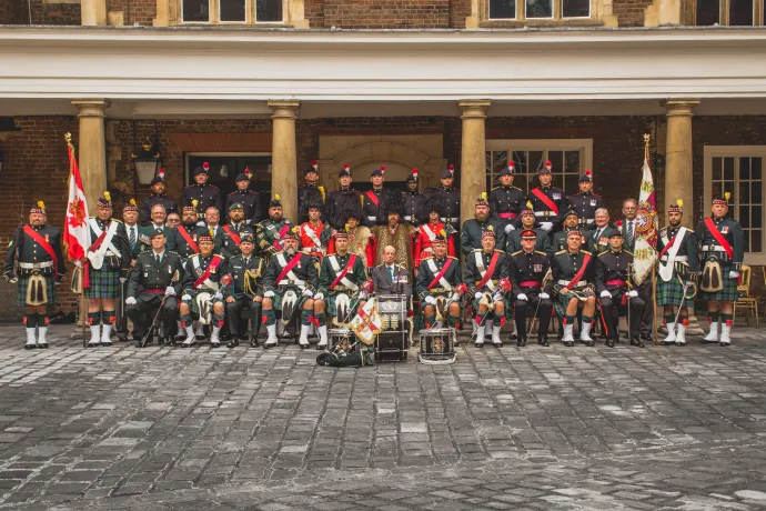 The Duke of Kent with The Lorne Scots